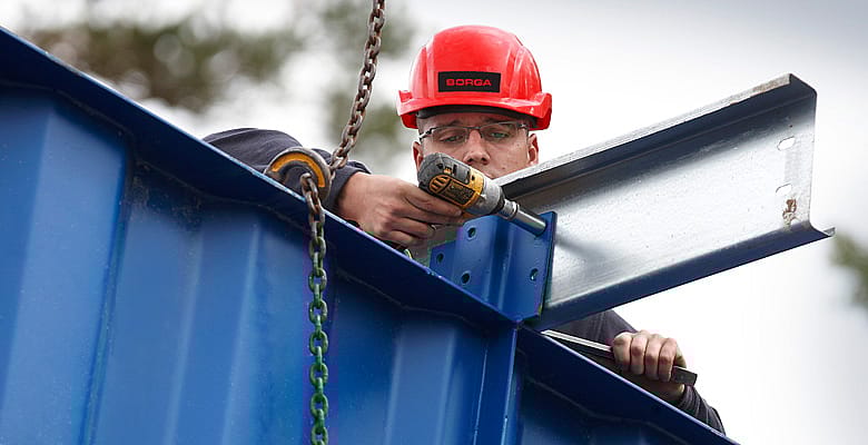 Prefabricated building system for maximum flexibility | BORGA