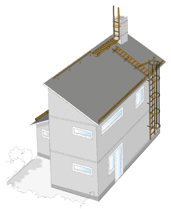Roof safety for detached houses, single-family homes and large buildings | BORGA